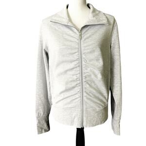 lululemon athletica Light Gray Zip-Up Jacket